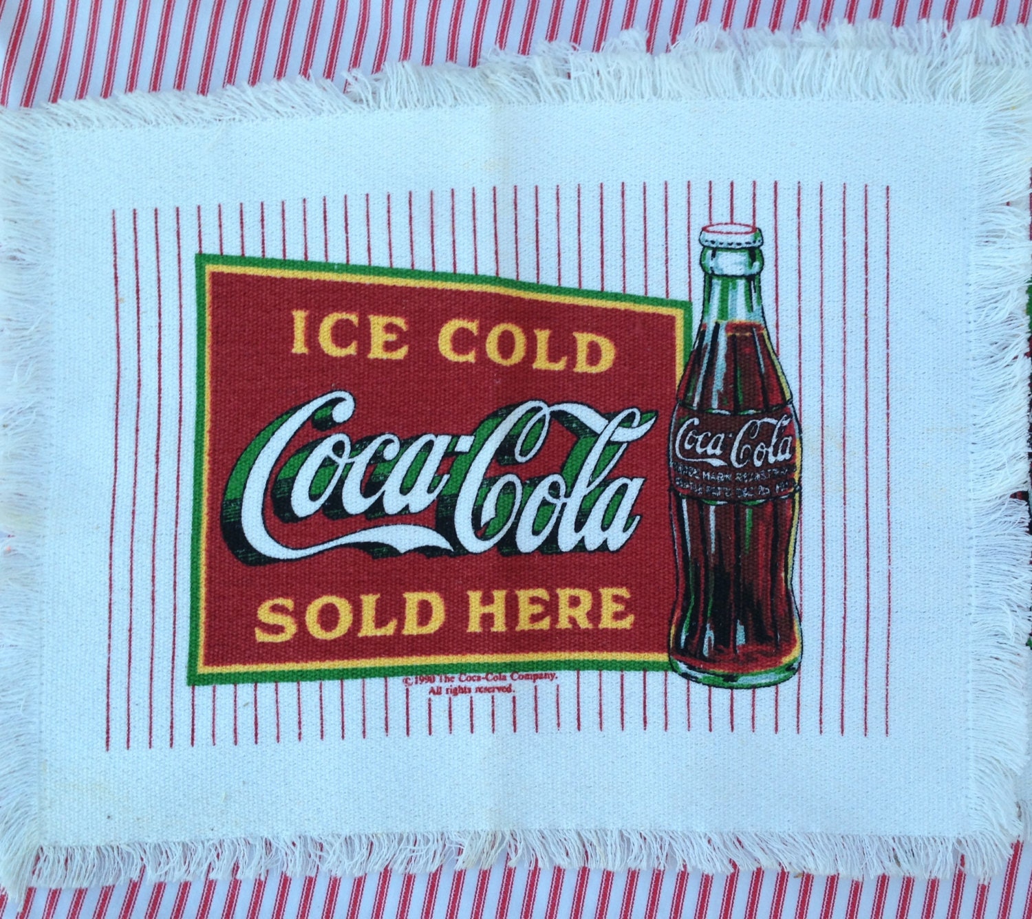 Three Vintage Coca Cola Placemats