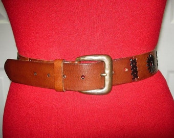 Popular items for leather link belt on Etsy