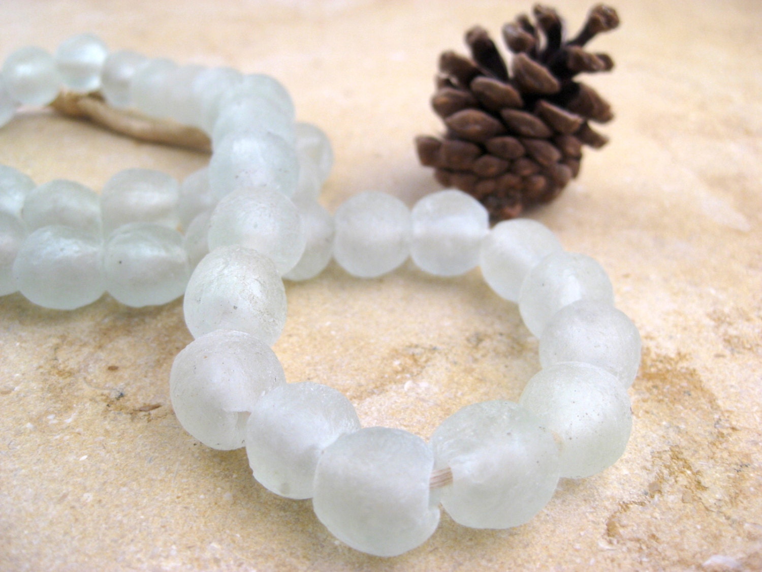 Clear Recycled Glass Beads World's Most EcoFriendly
