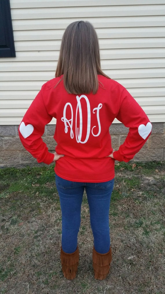 Download Valentine's Day Long Sleeve Monogrammed Tee Shirt