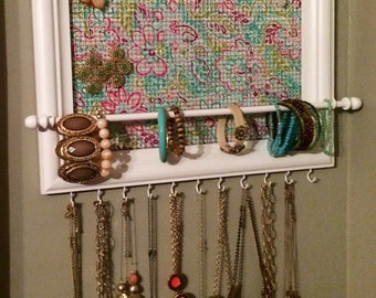 jewelry organizer framed floral custom