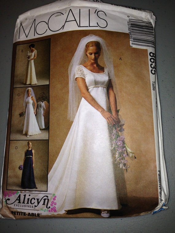 McCall's Bridal Pattern no.8635 size 468 by Lovlyandsimple on Etsy