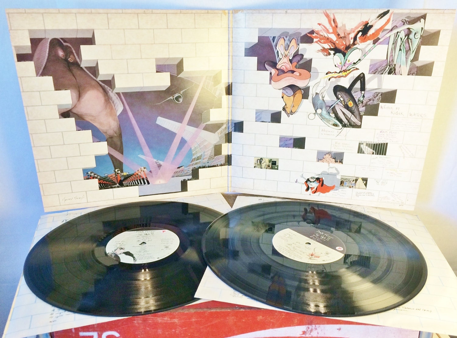 Vintage Pink Floyd The Wall Vinyl Record C. 1979 / Vintage