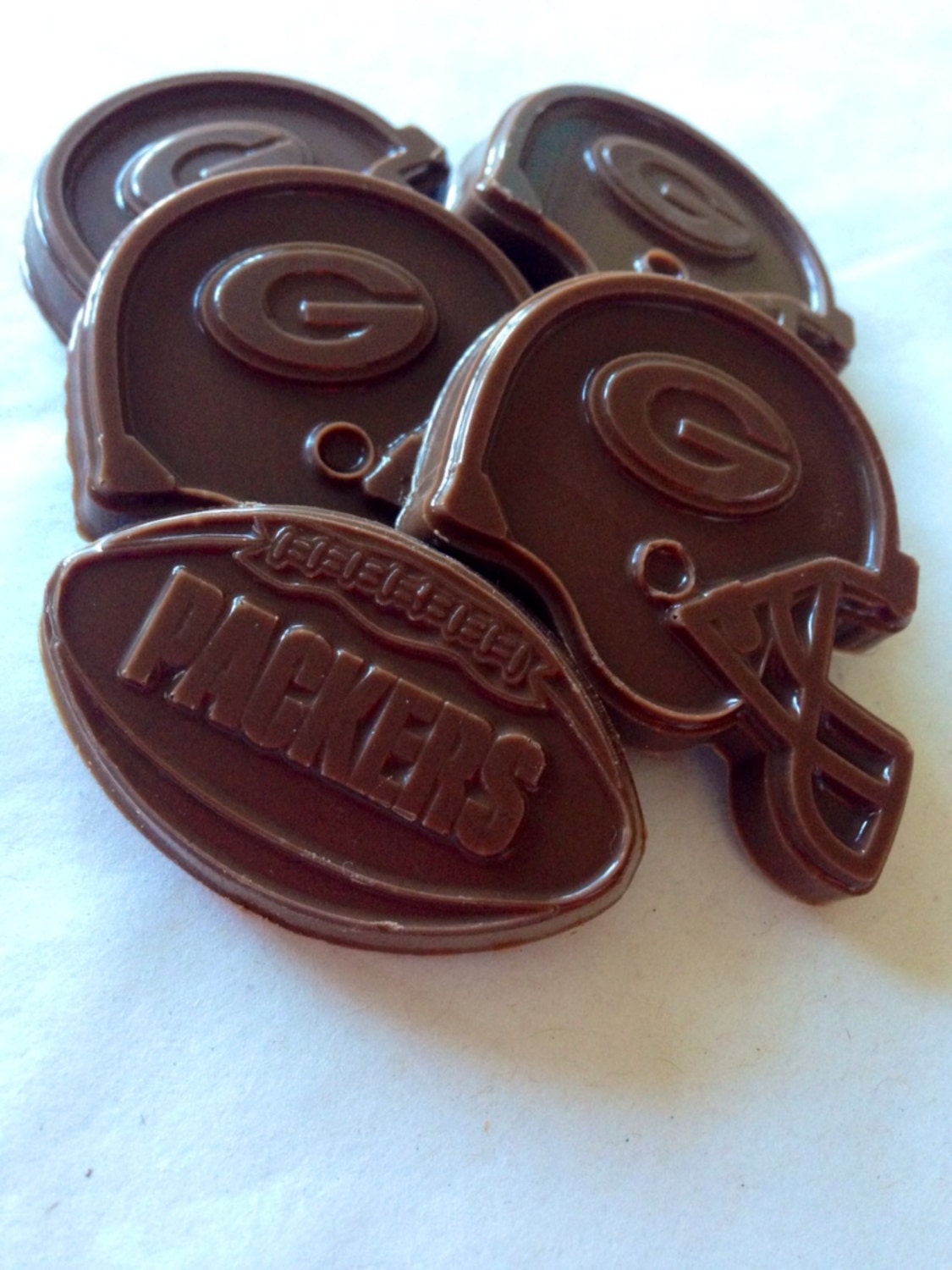 24 Pieces Green Bay Packers Chocolate Candies Helmets