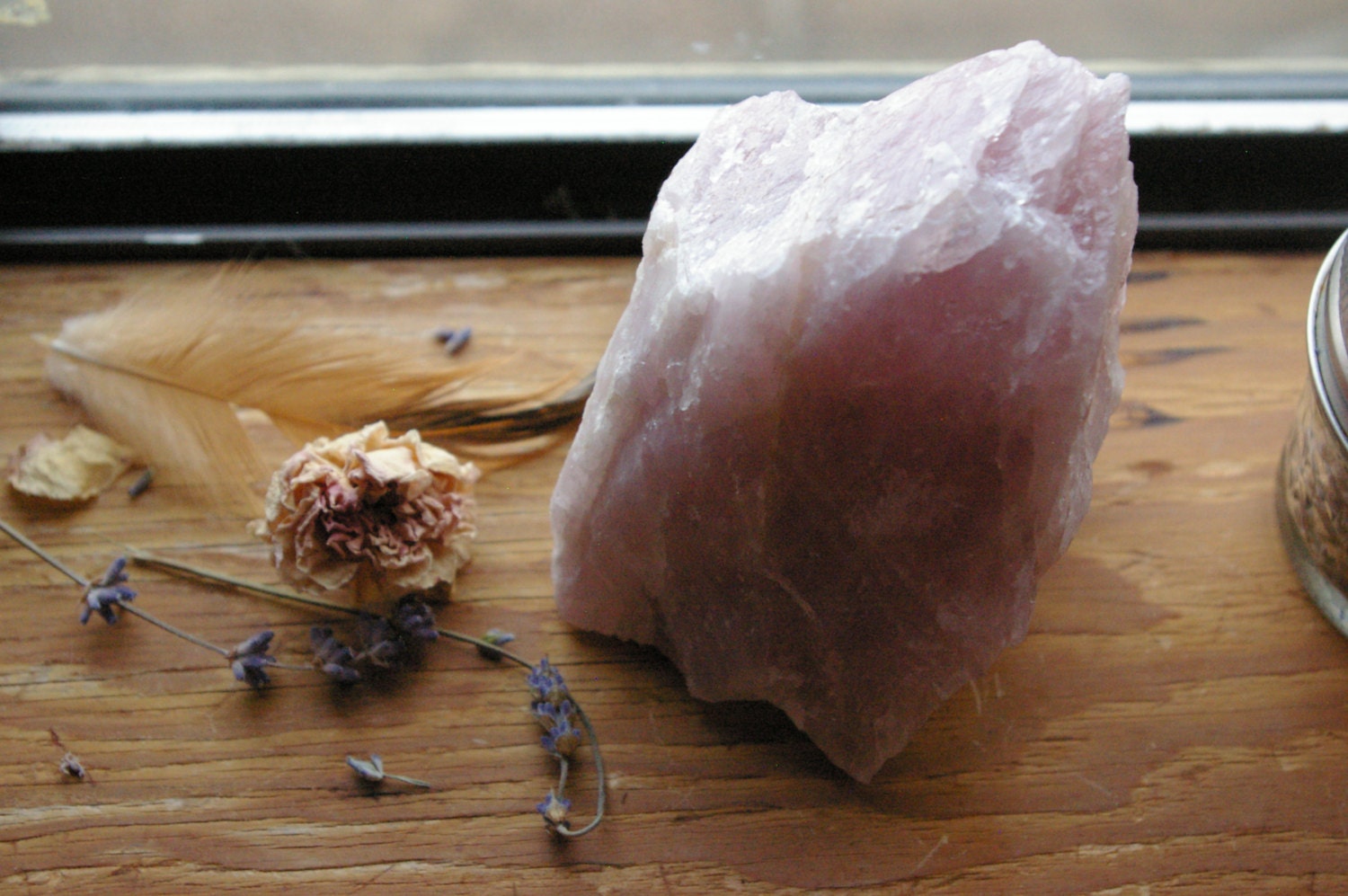 lavender rose quartz flame