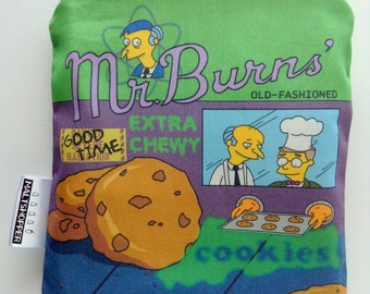 Reusable Snack Bag - The Simpsons - Mr. Burns Cookies - Eco-Friendly Bag Geek Gift