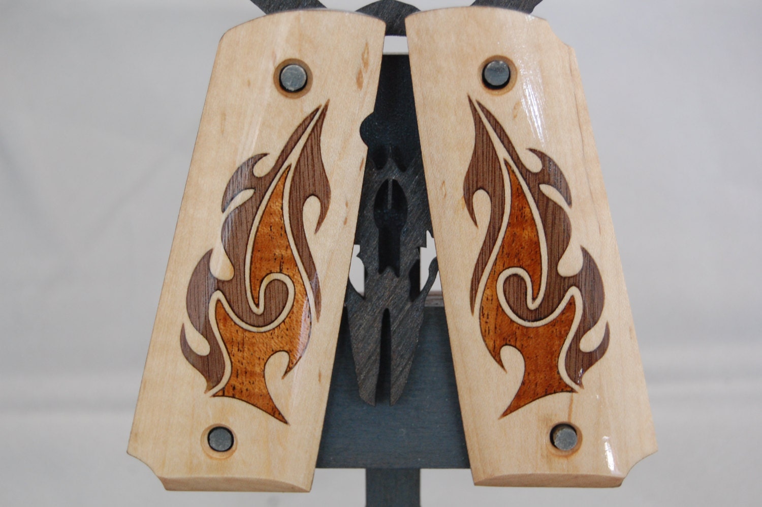 1911 Full Size Inlaid Flame Grips