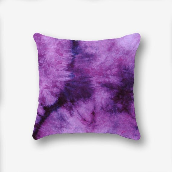 Outdoor Tie Dye Throw PillowPlum Purple by LeslieKayColor on Etsy