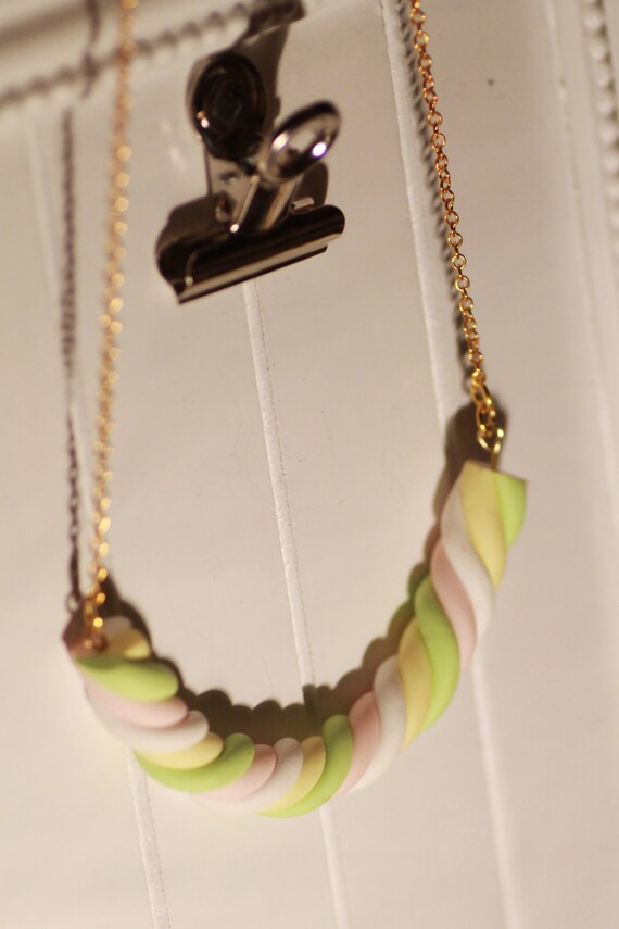 Marshmallow Necklaces by ElDelicious on Etsy