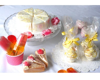 1 scented handmade slice of cake soap - Novelty soap, soap gift, cake soap, bath and beauty gifts, fun soaps, fake food soap, Birthday gift