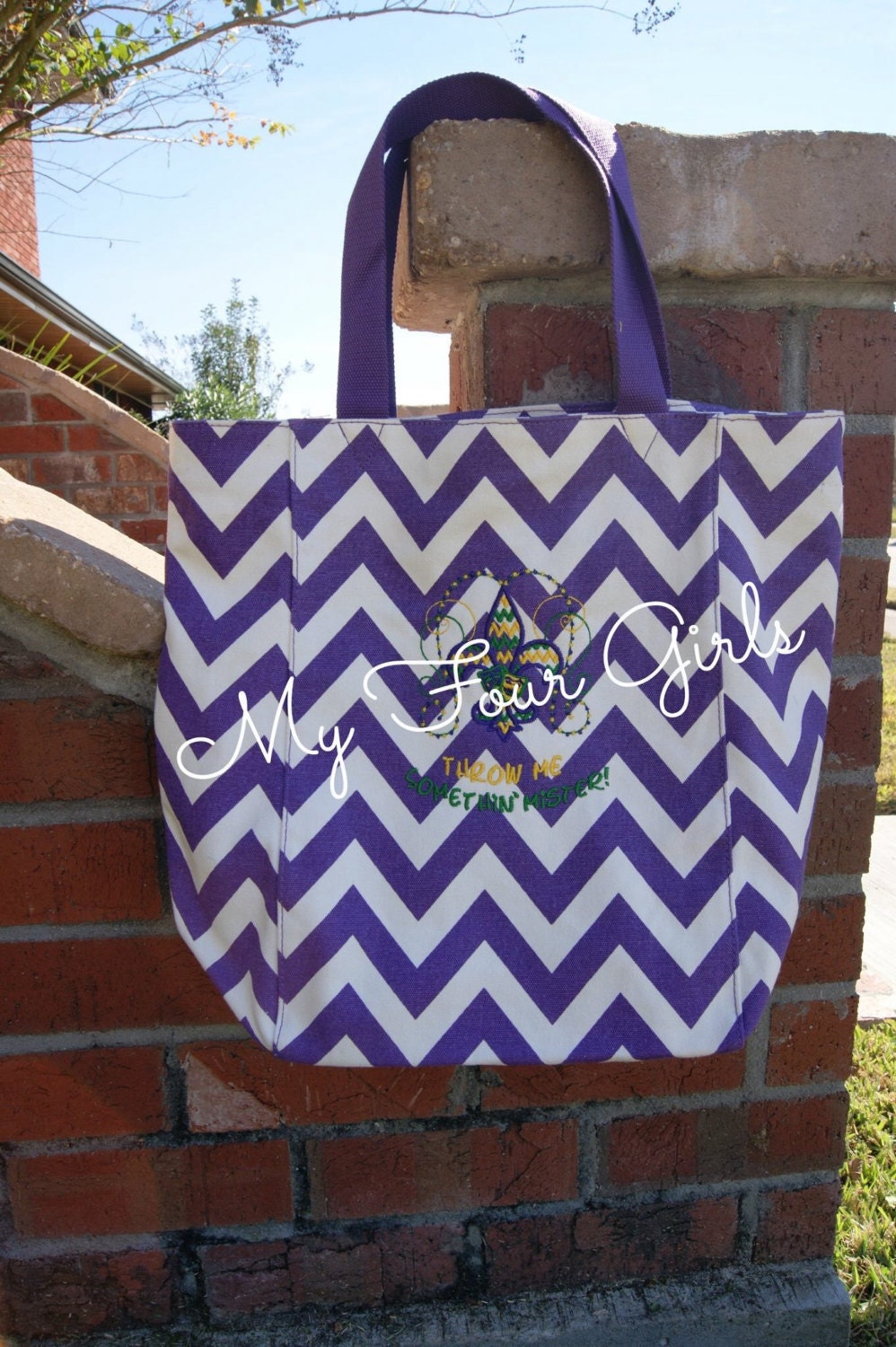 zippered mardi gras bags