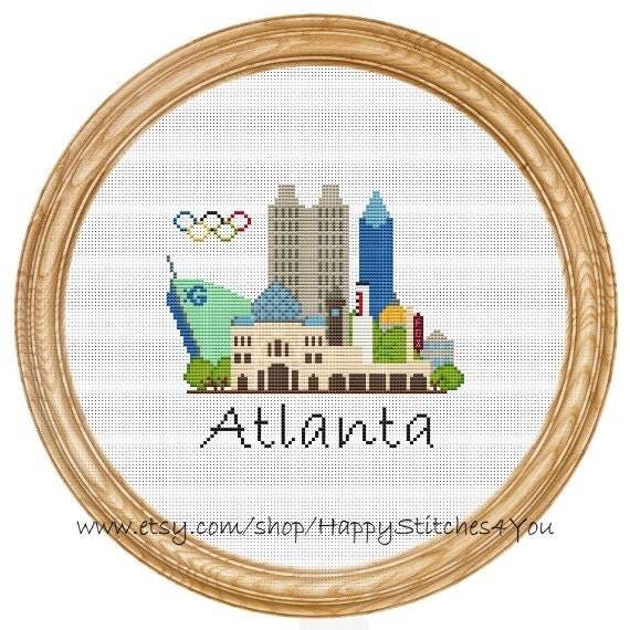 Cross Stitch Pattern PDF Atlanta DD0123