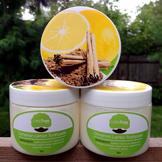 Cinnamon Lemon Toothpaste Fluoride free toothpaste. Natural