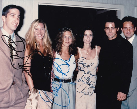 the FRIENDS 1994 tv show autographed CAST PHOTO rare vintage