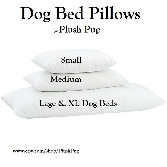 Dog bed pillows Dog bed pillow inserts Medium Dog bed by PlushPup