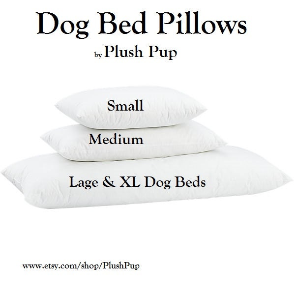 Dog bed pillows Medium Dog bed pillow inserts by PlushPupdogbeds