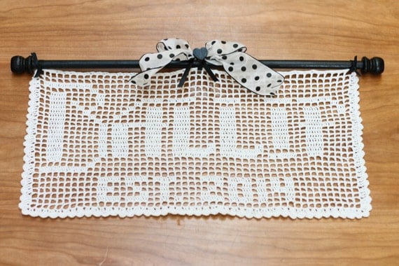 Filet Crochet Name Patterns