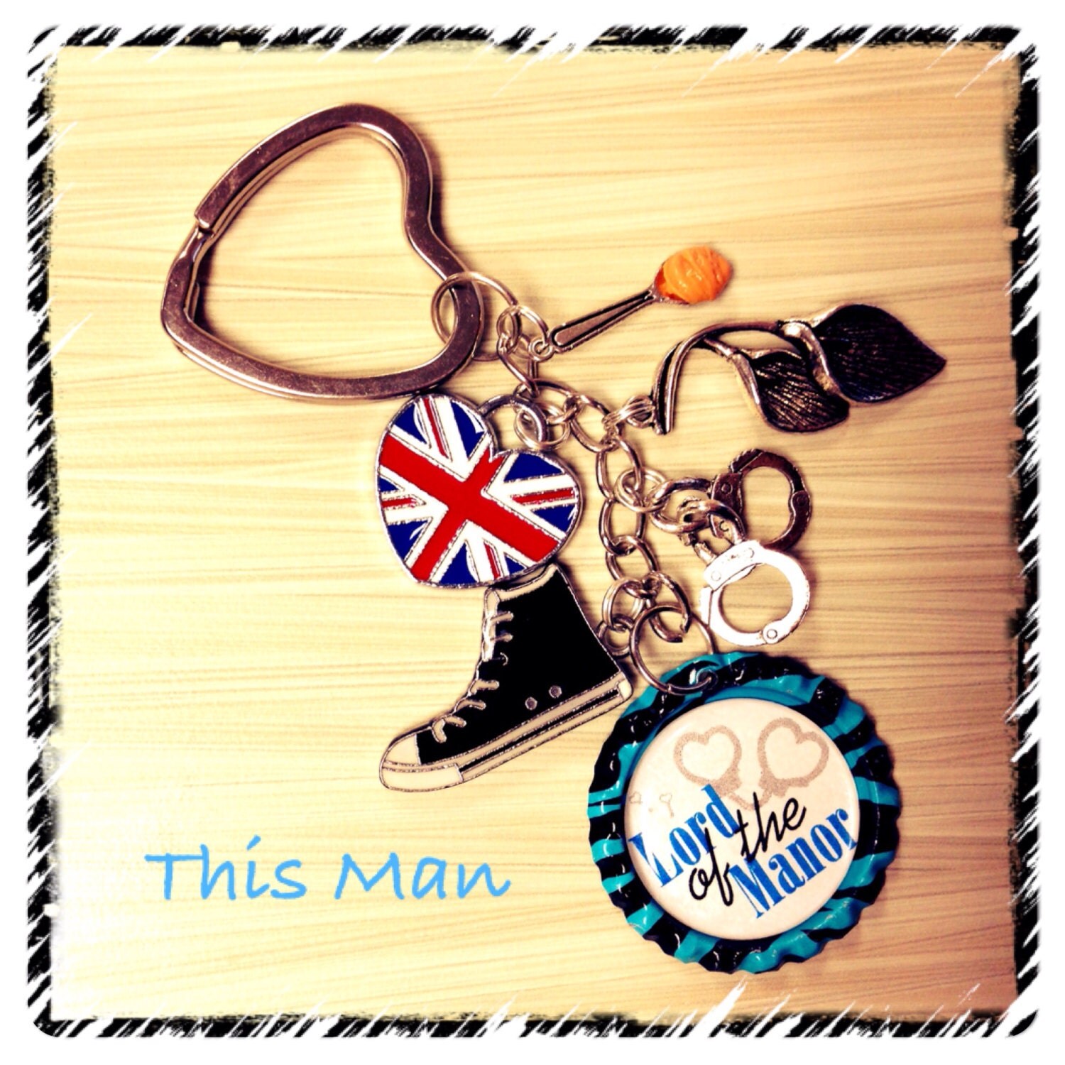 BOOK INSPIRED Key Chains Keychain Key Chain This Man by Jodi