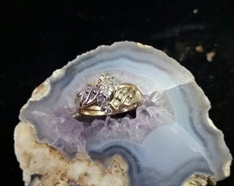 14kt Yellow Gold Diamond Wedding Ring