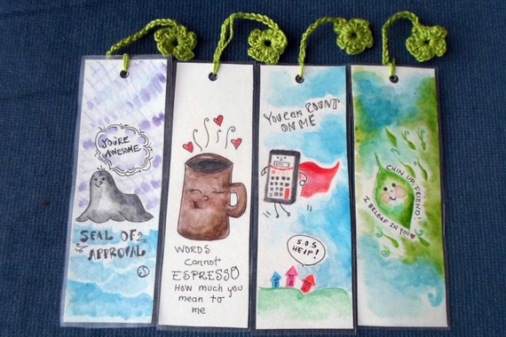 Items similar to Friendship bookmark, bookmark gift, cute pun, funny ...