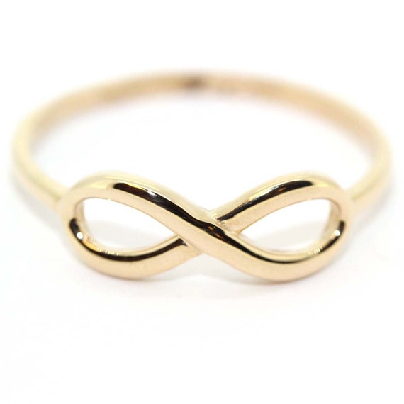 14kt yellow gold forever infinity teenager by mydirtydiamonds