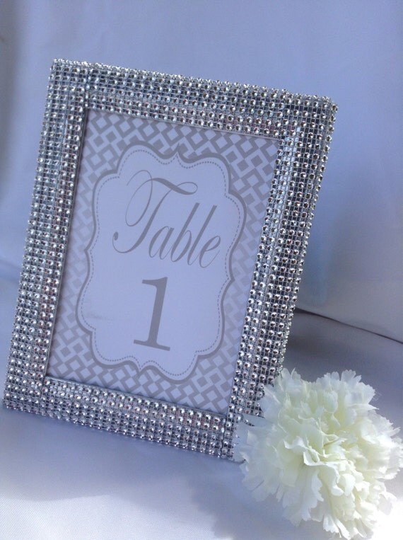 10 Silver 5x7 Frames Silver Wedding Frames by GlitzNPrintz