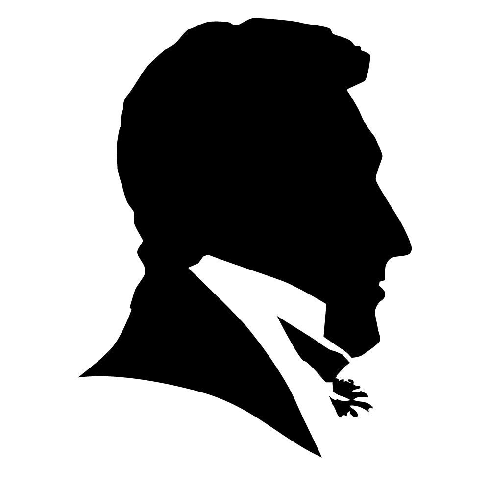 Presidents 6 to 10 silhouette laser cut by PearlDesignStudio