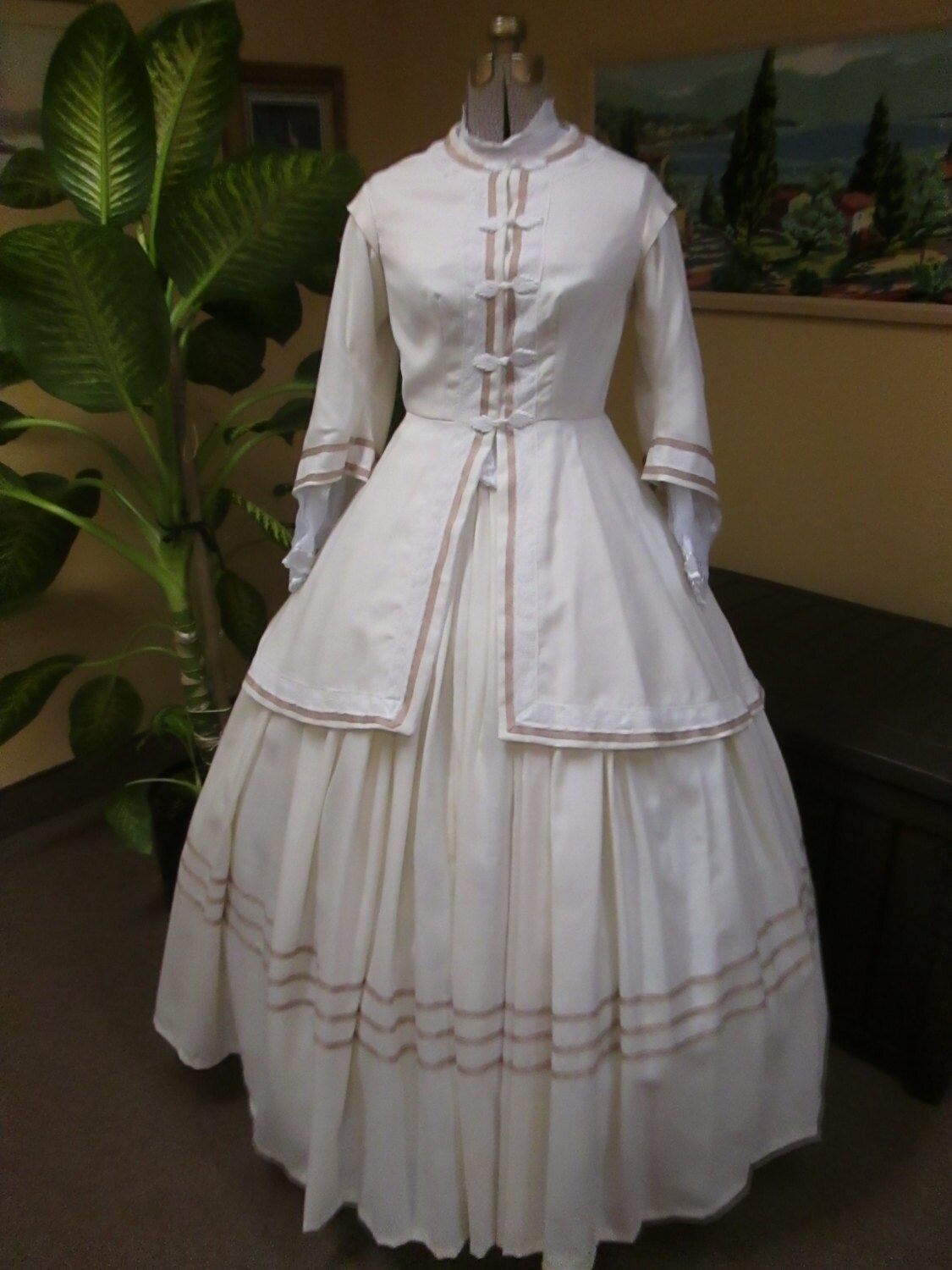civil war era dress. 18601865 Period woman dress. by jeanmarc1925