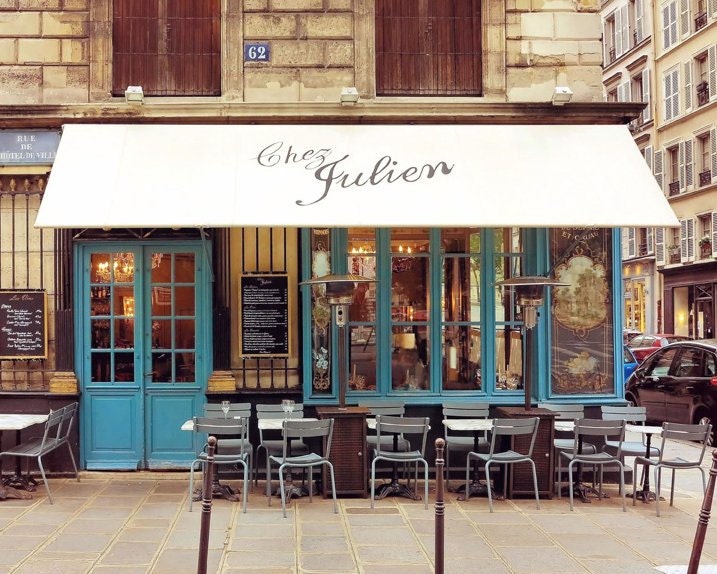 Paris Cafe Print Paris Photography French Bistro Wall Art