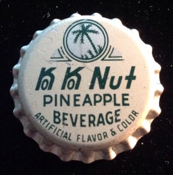 KO KO NUT Pineapple cork soda bottle cap by txsodajerks on Etsy