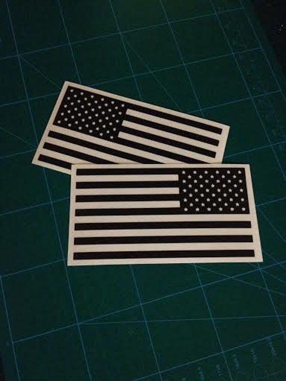 American Flag Decal Set Left & Right DieCut