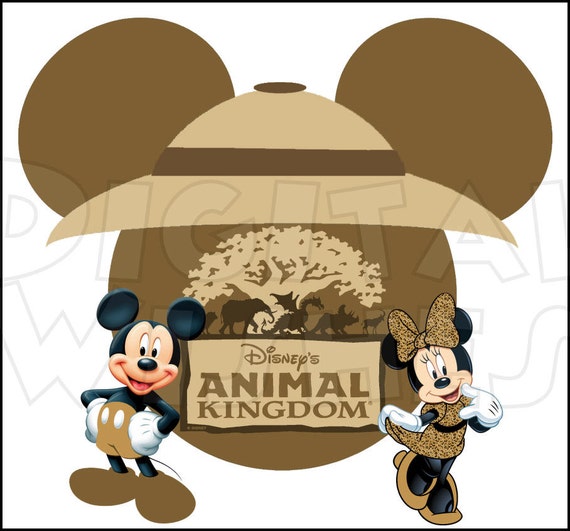 Download Animal Kingdom Mickey Mouse head ears with Mickey and Minnie