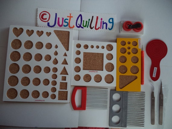 paper set  Super quilling set, tools quilling Quilling All board,crimper,sqaure Size  Paper  kitchen