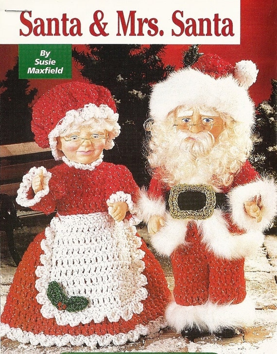 santa and mrs claus plush dolls