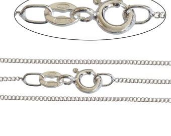 Silver Chain - 1.4mm Curb Chain - Women's Silver Chain
