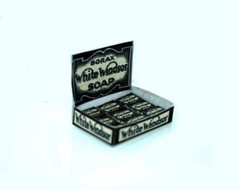 White Windsor Borax Soap Display 12th Scale