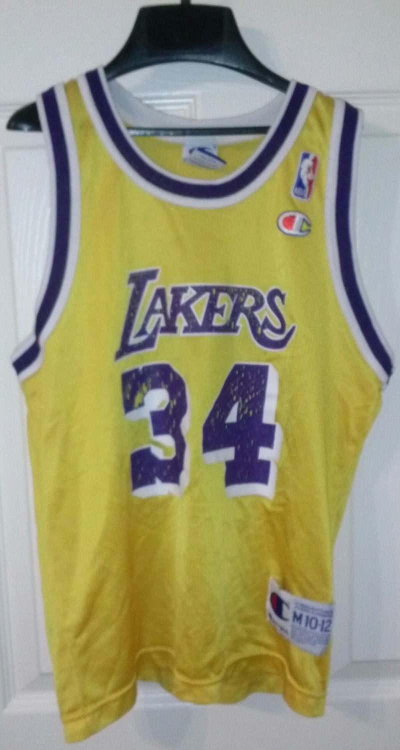 Vintage LA Lakers basketball jersey size M 1012 numbe 34