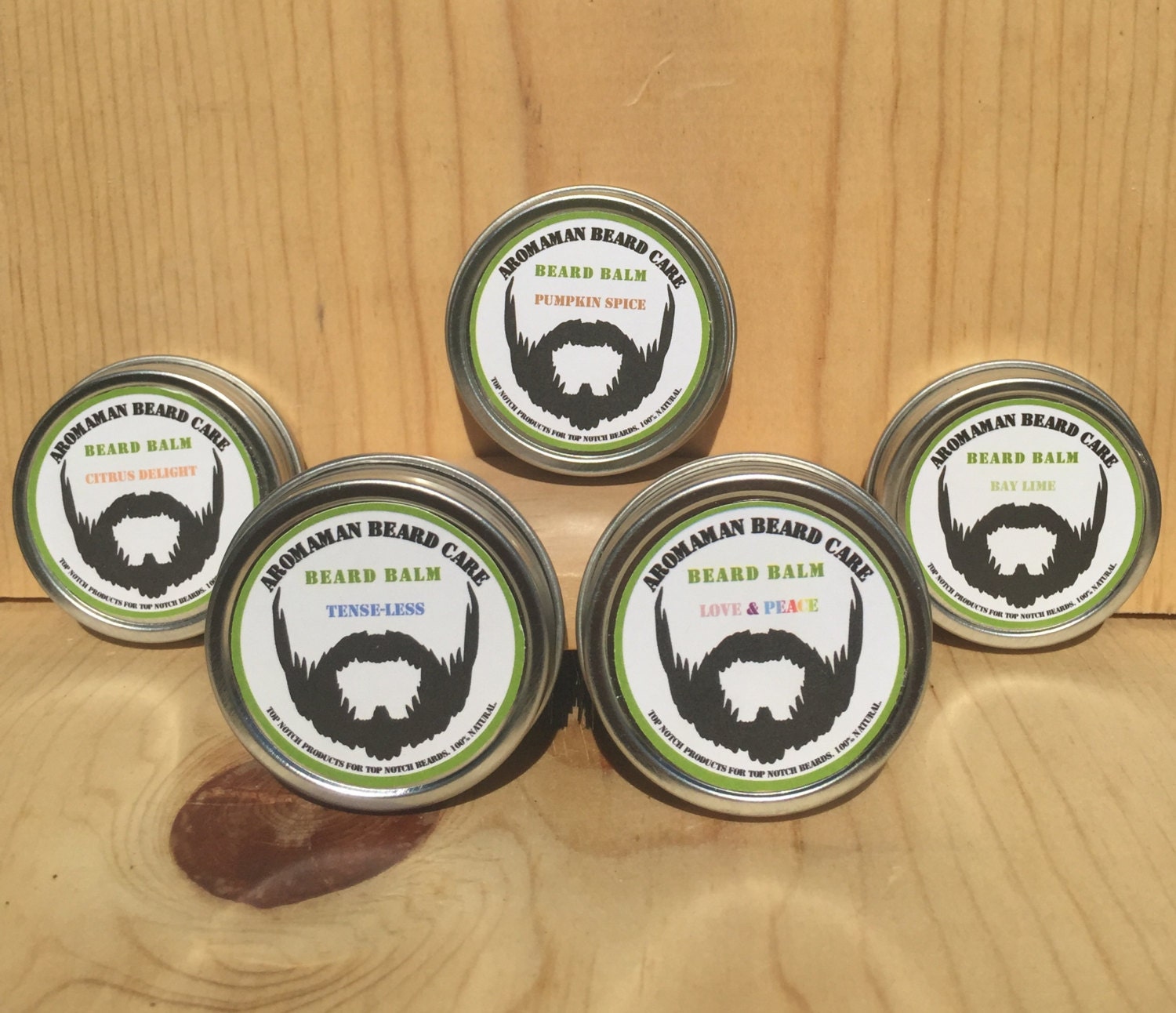 All Natural Homemade Beard Balm 1 Oz Tin By Aromamanbeardcare 0340