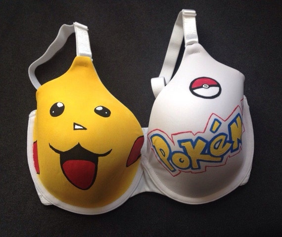 Pokemon pikachu bra by angelasbrashop on Etsy