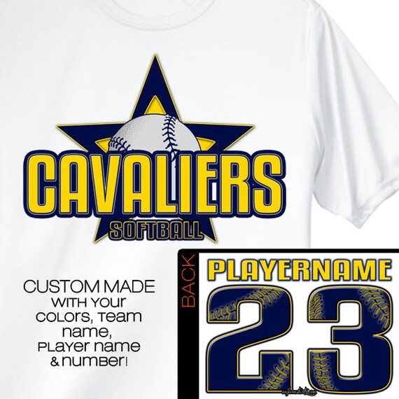 Custom Sports Shirt. Softball DRIFIT JERSEY. by CustomJerseyZ