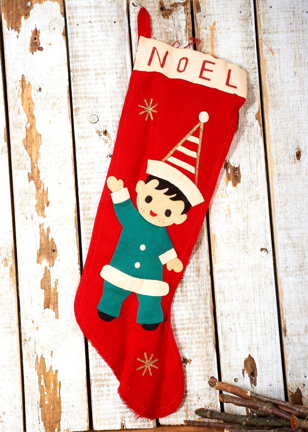 Vintage Looking Christmas Stockings 