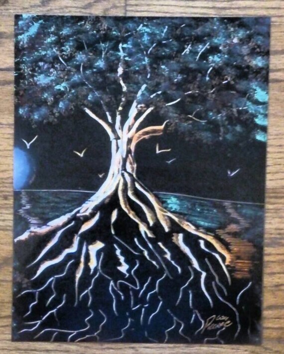 spray paint art tree roots magictree tree by ChevresGallery