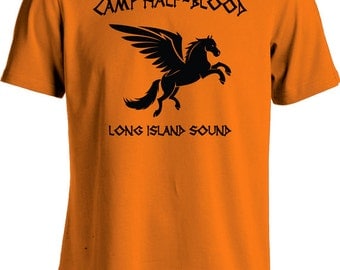 Camp Half Blood T Shirt Percy Jackson Movie Shirt Long Island Sound Greek Demi God Youth Men's Tee MD-144