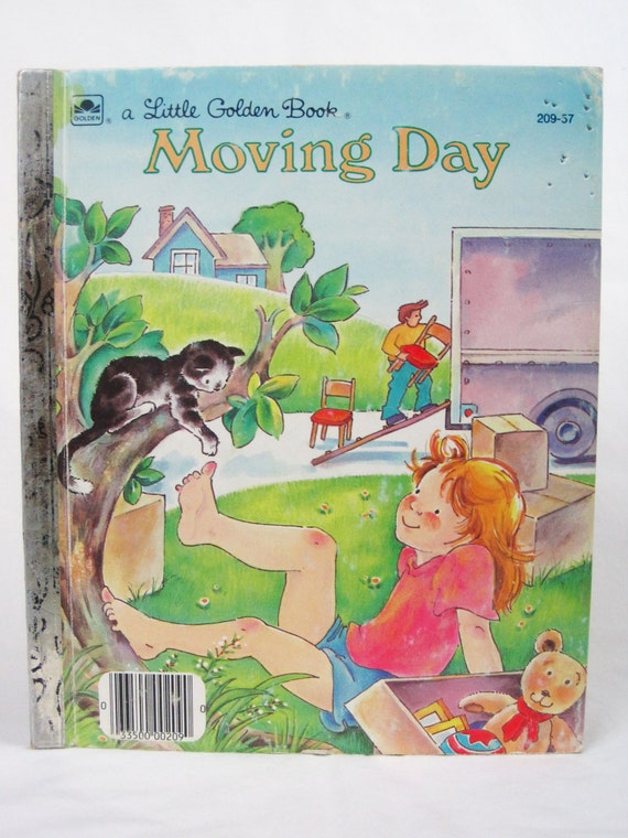 Moving Day Vintage Childrens Little Golden Book 209 57