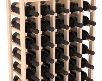 Handmade Wooden 40 Bottle Display View Wine Rack Kit in Ponderosa Pine. 13 Stain Combinations to Choose From!
