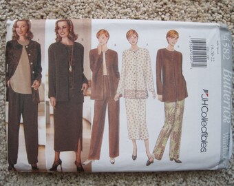 UNCUT Misses / Misses Petite Jacket, Top, Skirt and Pants - Butterick Pattern 4582