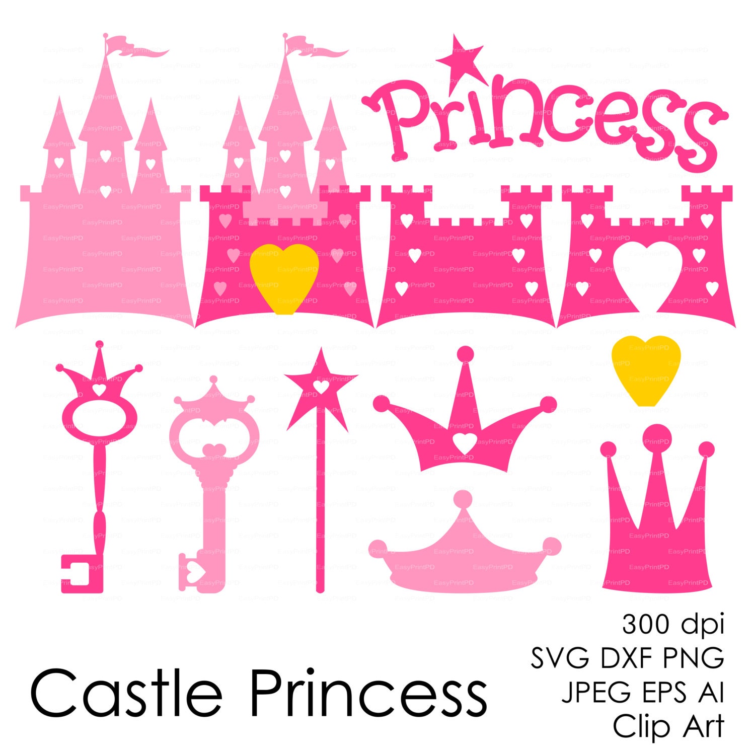 Download Royal Castle Princess Cinderella 300 dpi svg dxf ai eps