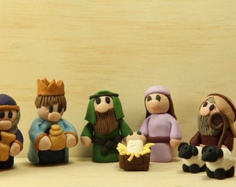 Polymer Clay Nativity Set