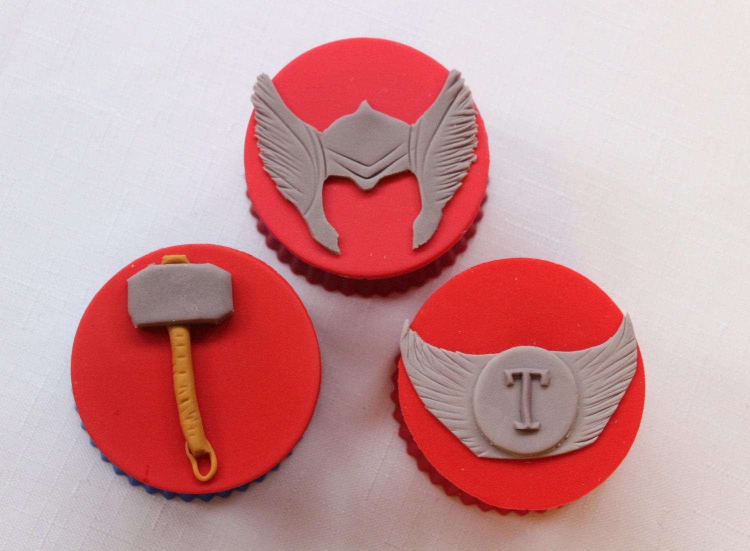 thor cupcake toppers 12pcs 2.5 edible fondant topper