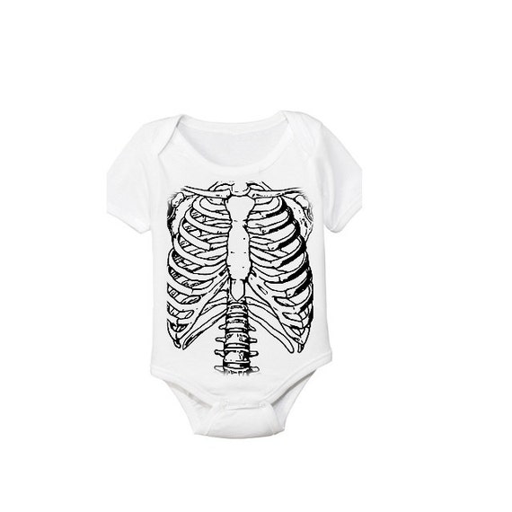 newborn skeleton onesie